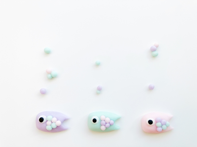 クレイアートのさかな